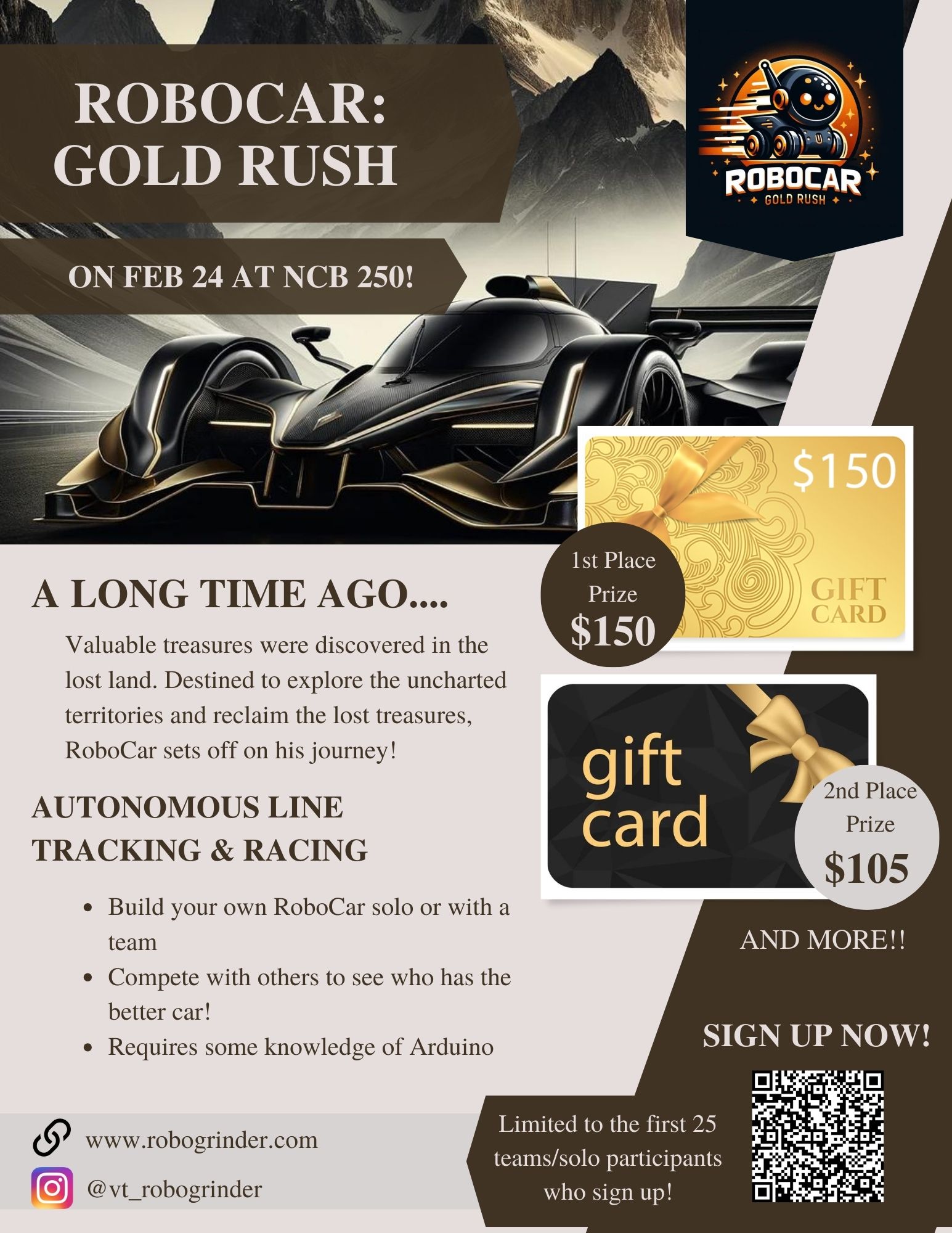 RoboCar: Gold Rush (To Win GIFT CARD!!!)